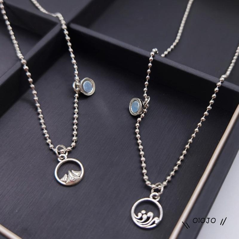 2 Pcs/set Fashion Satu Sama Lain Magnetik Pasangan Kalung Perhiasan Pria Dan Wanita Pasangan Hadiah Hari Valentine - ol