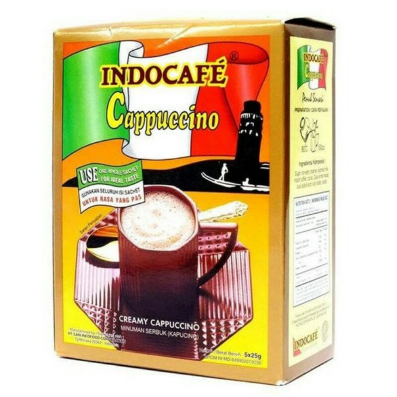 

INDOCAFE CAPPUCINO BOX - 5's x @25gr