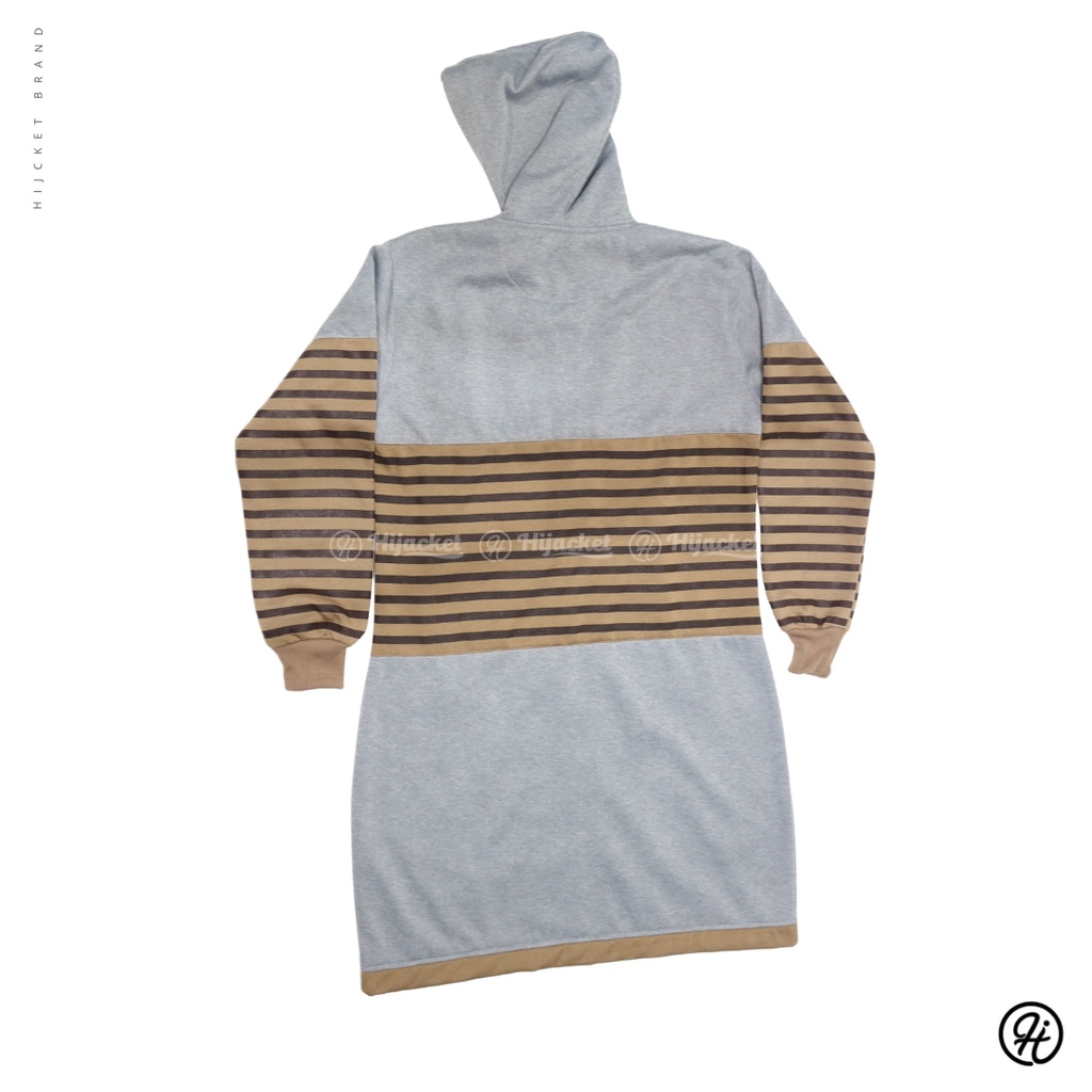 Hijacket® Vahira Grey Oringal Guaranteed Jaket Muslimah HIjaber Free Goodiebag Bisa COD-3