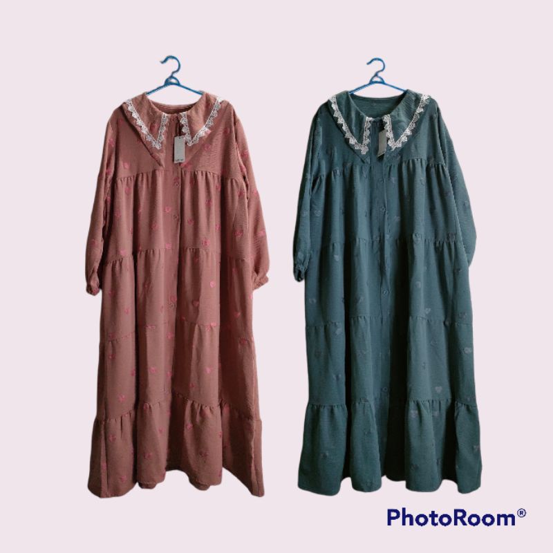 MIDI DRESS POMPOM LOVE KLV / MIDI DRESS KOREA