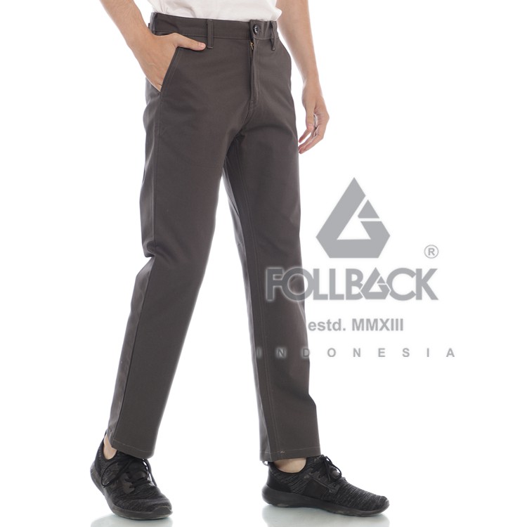  Celana  Chino  Pria Premium Follback California Dark  Gray  