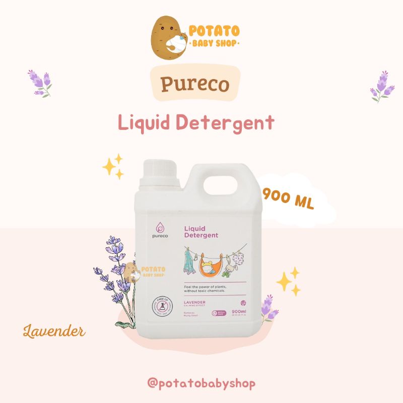 Pureco Liquid Detergent Refill - 900ml detergent bayi