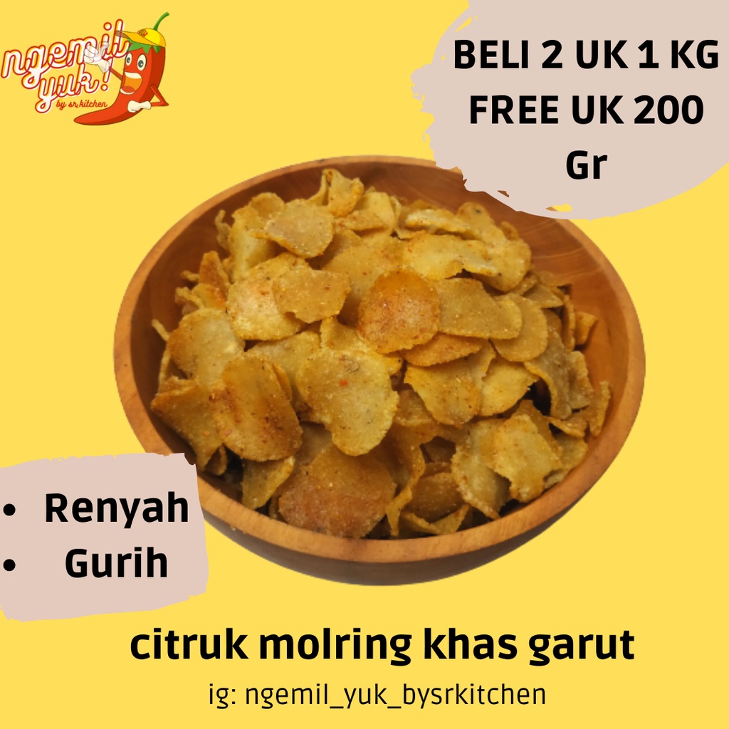 

citruk molring cimol kering makanan ringan kiloan pedas original murah enak renyak bisa cod