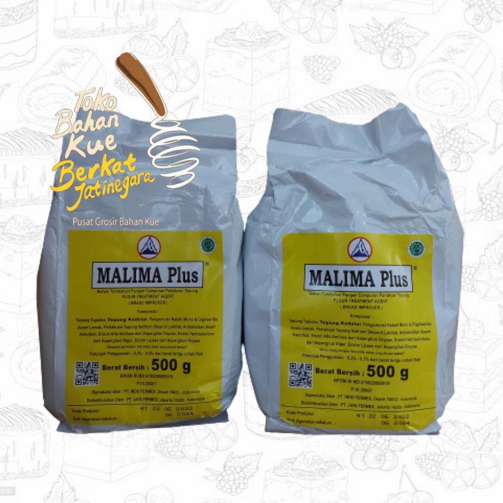 BREAD IMPROVER MALIMA PLUS 500 GR / PENGEMPUK &amp; PENGHALUS ROTI, DONAT