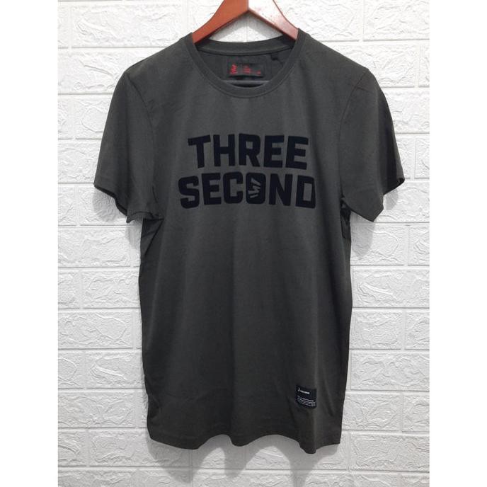 Hot Sale Kaos Pria Keren✨ kaos 3second original new arrival simple font brown CUCI GUDANG