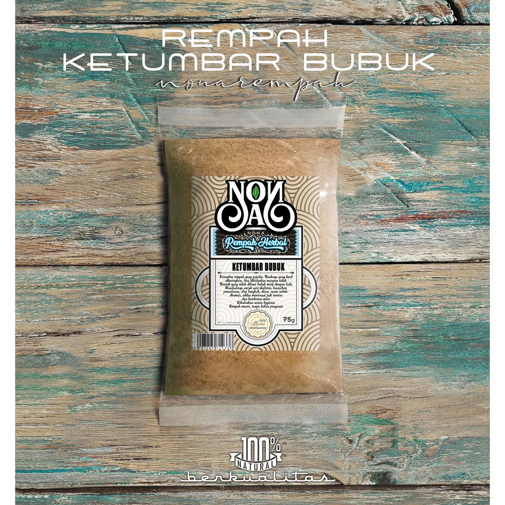 

Ketumbar Bubuk 75 Gram | Rempah Serbuk Murni Organic