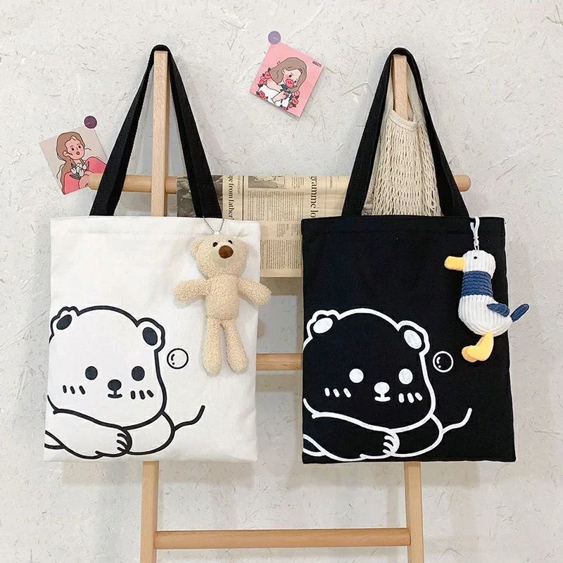 TOTE BAG ANJING LUCU-BERUANG LUCU-KUCING-TOTEBAG SNOW-YUMMY