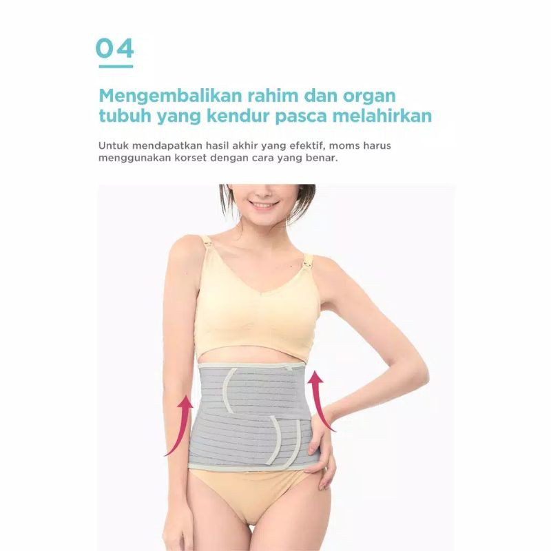 Korset Bambu Pasca Melahirkan Mooimom Bamboo Postpartum Belly Band korset pelangsing hadiah lahiran