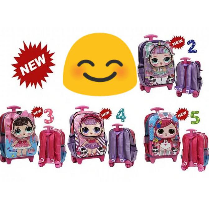Tas troley ransel sekolah anak TK LOL import