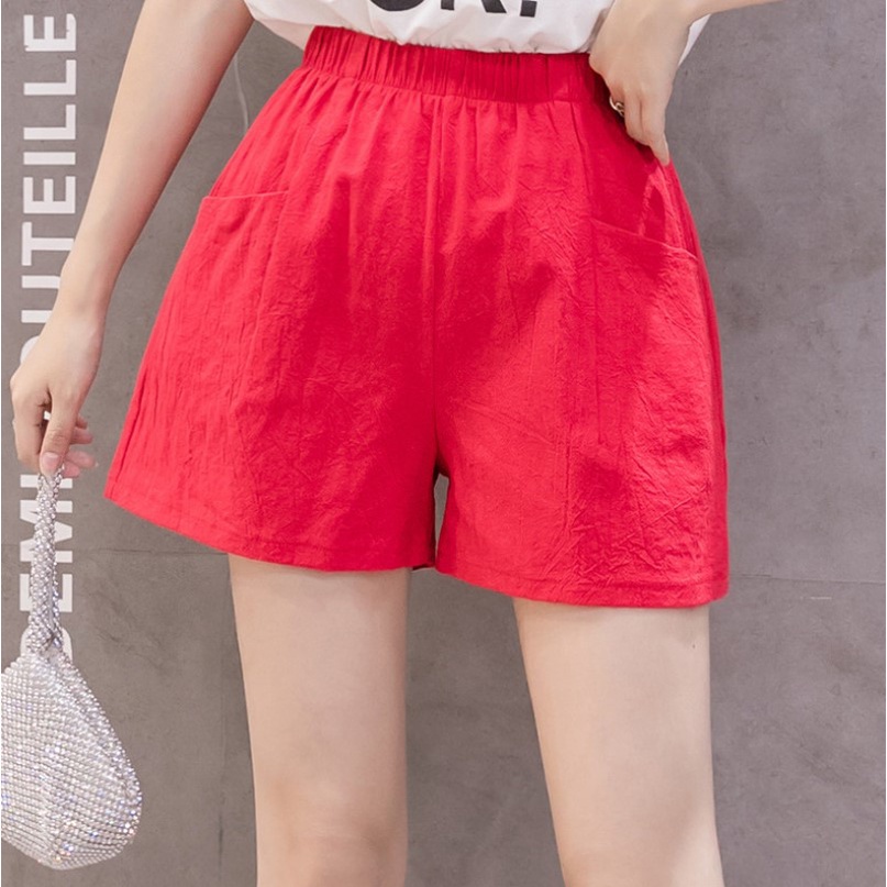 [UNI 006] HOT PANTS POLOS | CELANA PENDEK WANITA | CELANA HIGH WAIST | SHORT PANTS WANITA | CELANA SANTAI