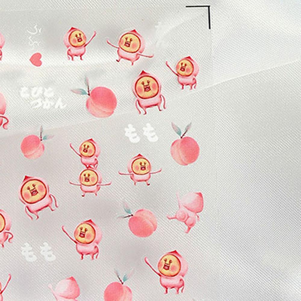 AUGUSTINA Agustin 3D Kuku Stiker Musim Semi Musim Panas Baru Indah Lucu Peach Buah Strawberry 5D Tipis Tangguh Kartun Cherry Manicure Aksesoris Perekat Diri Stiker