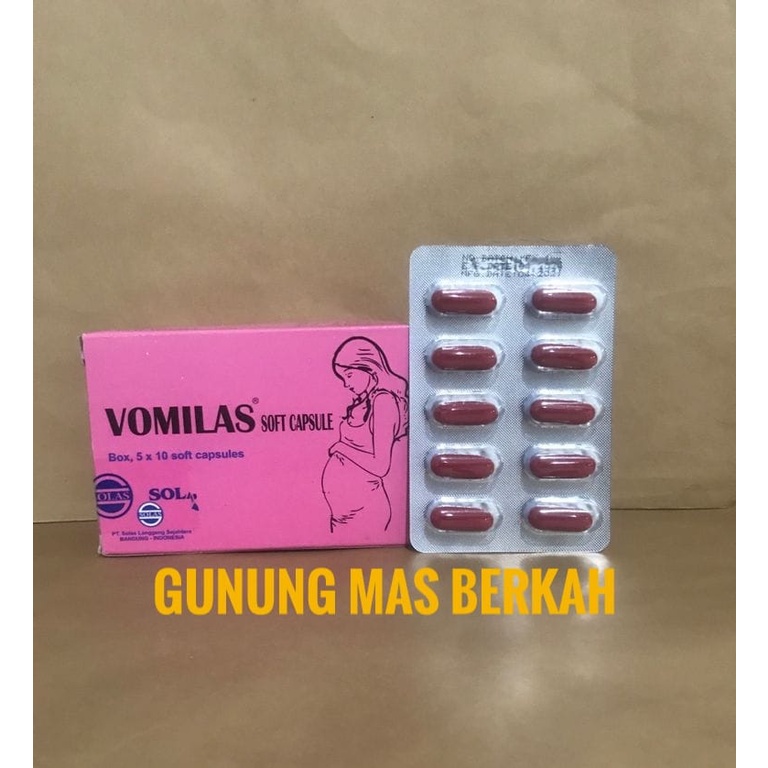 VOMILAS Vomilas vomilas fomilas  Kapsul - suplemen untuk mencegah mual dan muntah selama masa kehami