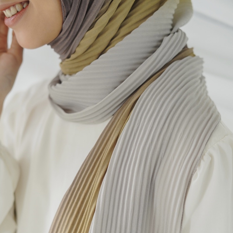 Anna pleats ombre batch 2/pashmina plisket gradasi/pashmina plisket ombre-1