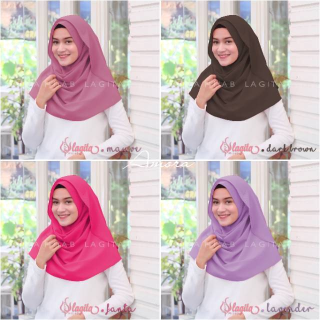 Belle Amora Kerudung  Instan by Lagita Hijab Shopee Indonesia