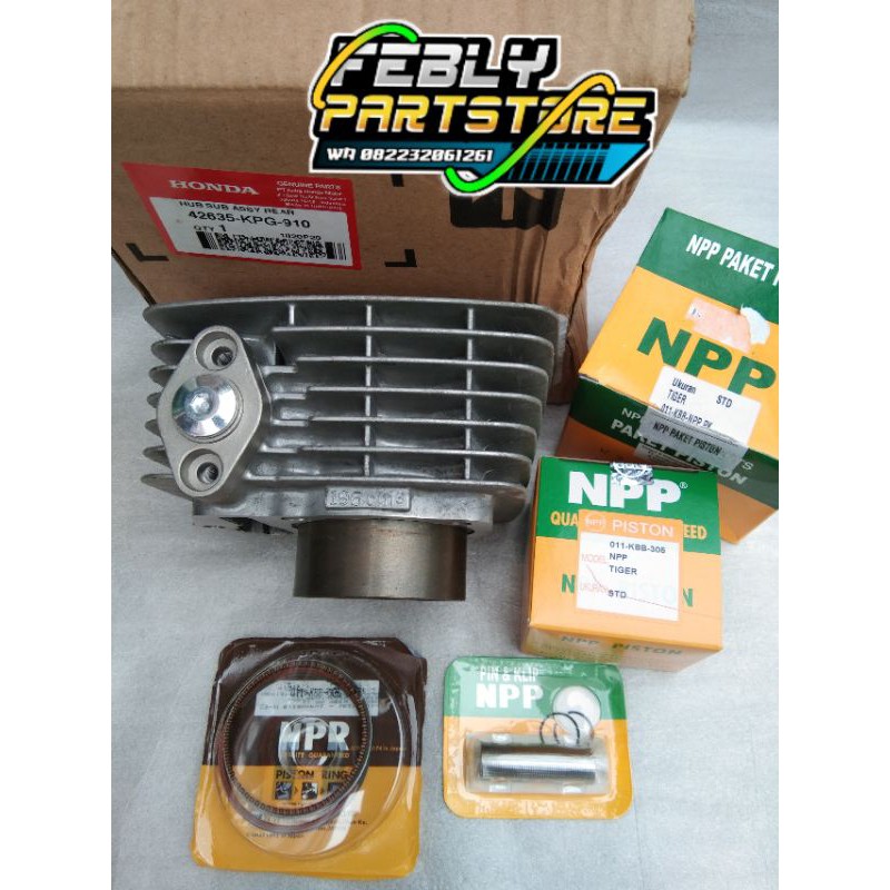 BLOCK BLOK HONDA TIGER 196 AHM KCJ ORIGINAL SET PISTON NPP STANDART STUT KAMPRAT GERIGI BLOK TIGER O