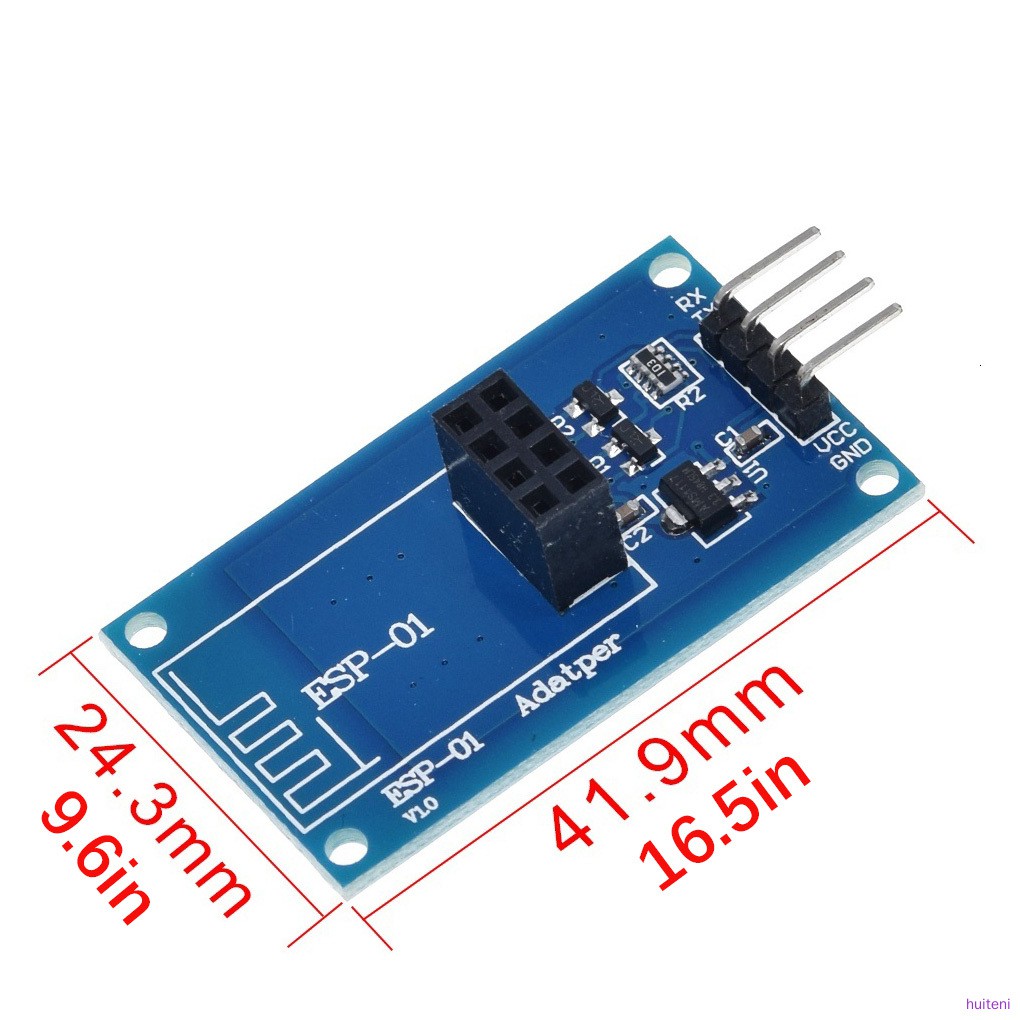 Modul Papan Sirkuit Adapter Wifi 3.3v 5c Esp 01 Serial Untuk Uno / Uno R 3 Huiteni