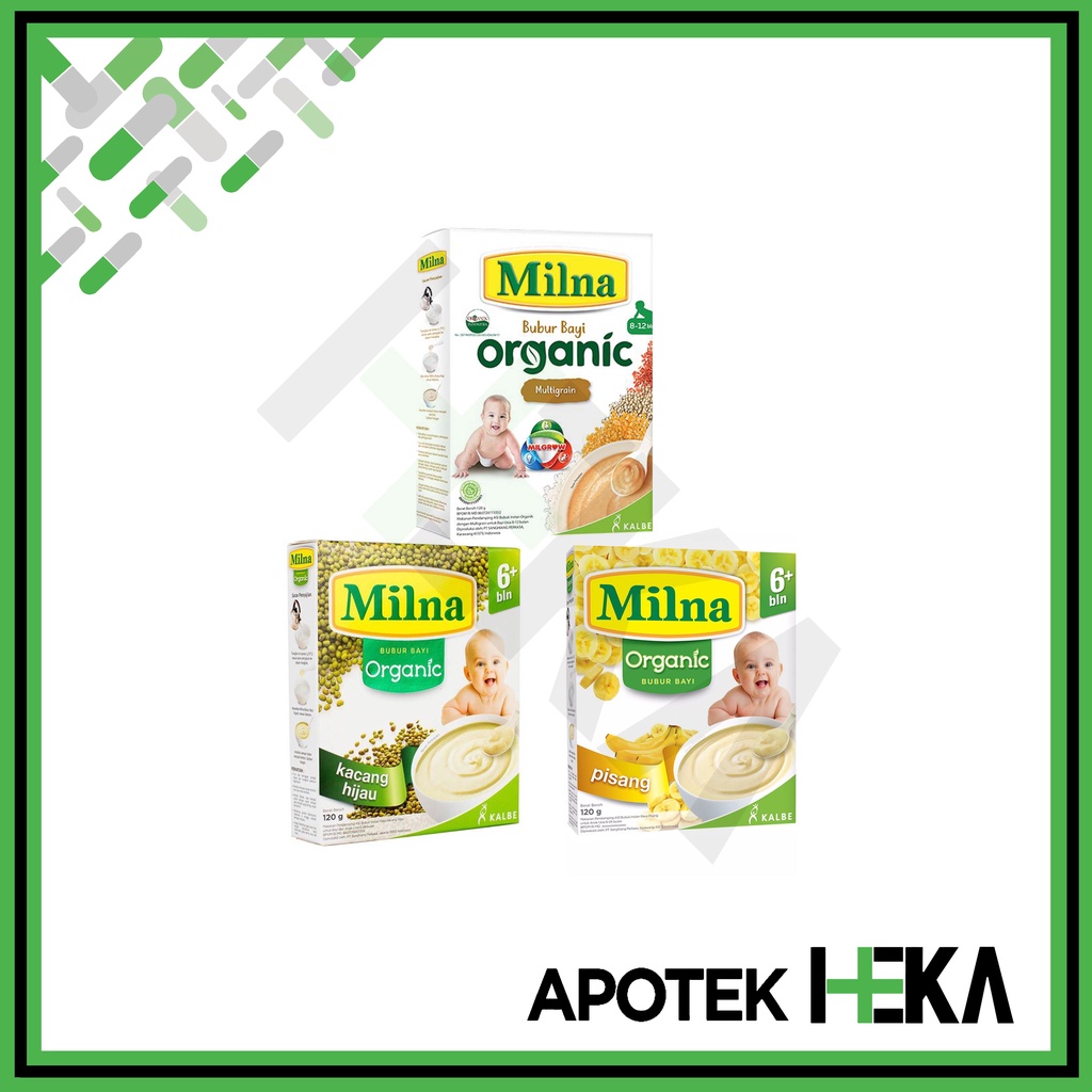 Milna Bubur Bayi Organic 6+/8+ - Bubur Organik 6 Bulan 8 Bulan (SEMARANG)