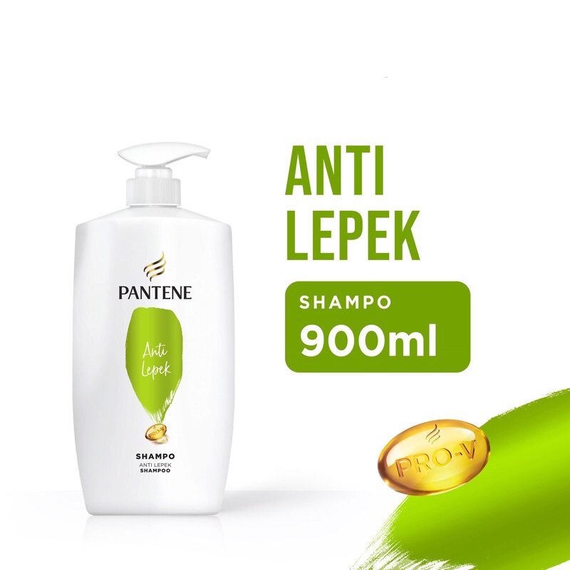 Shampoo Pantene Anti Lepek 900 ml / Shampo Pantene Hijau 900 ml untuk hijab
