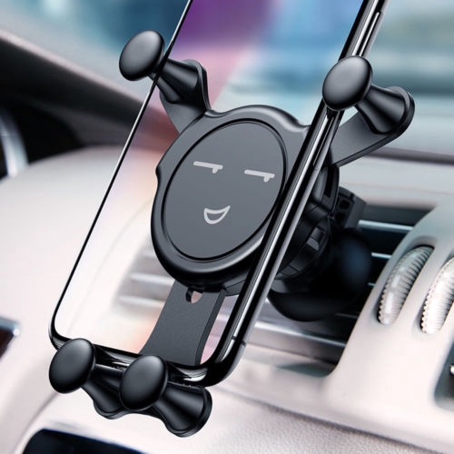 Smile Face 360° Stand Phone Holder,Gravity Phone Car Mount Air Vent Stand Holder