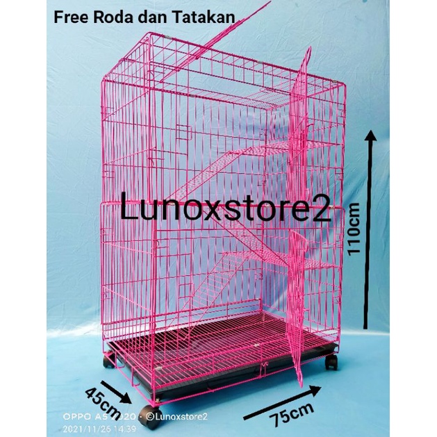 kandang kucing murah XL besi tebal
