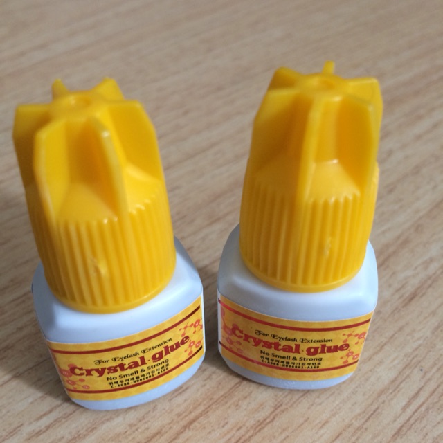 Crystal glue yellow/ lem eyelash extension tidak perih/ lem underlash bulumata bawah