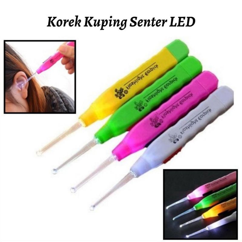 korek kuping led / pembersih telinga / korek kuping bayi / Flashlight earpick