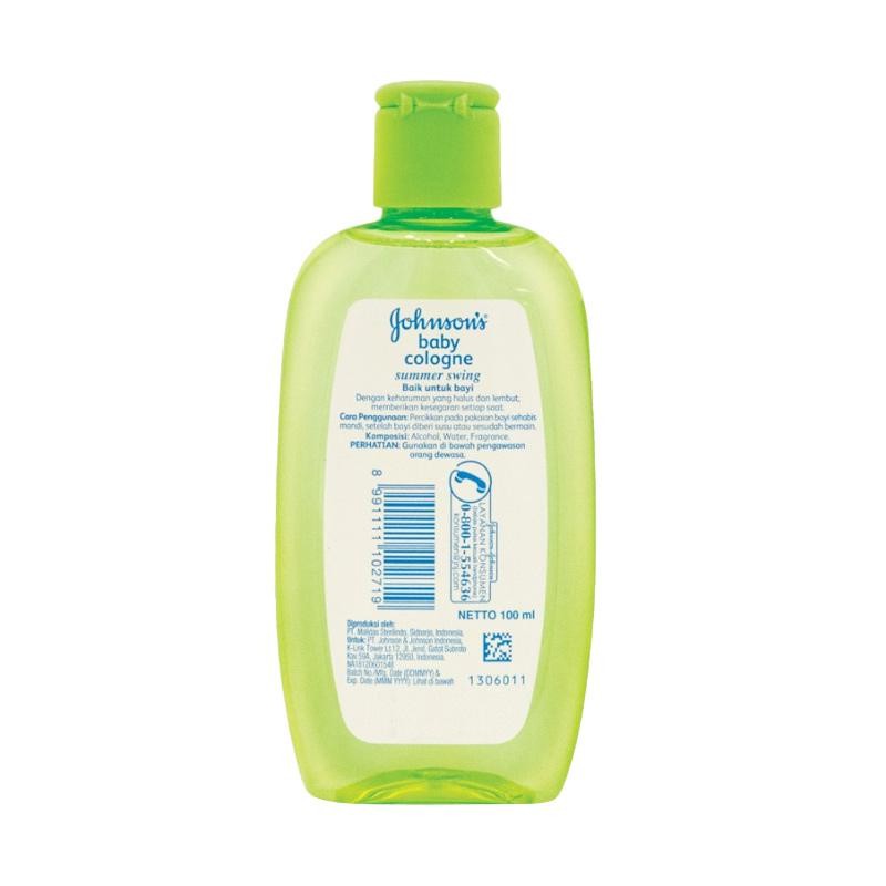 Johnsons Baby Cologne Summer Swing 100ml Cologne Bayi