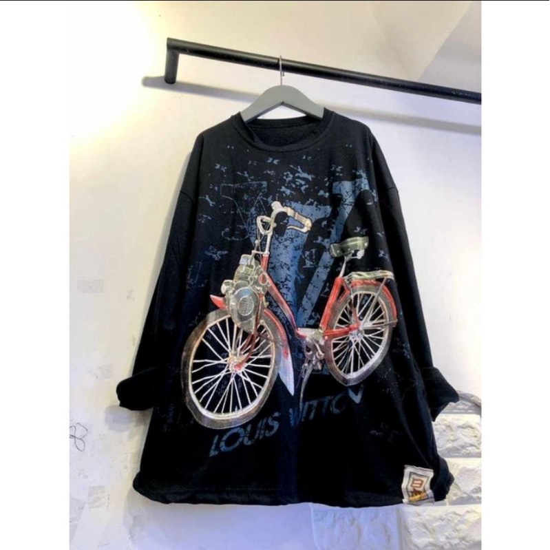 KAOS OVERZISE IMPORT HITAM VESPA