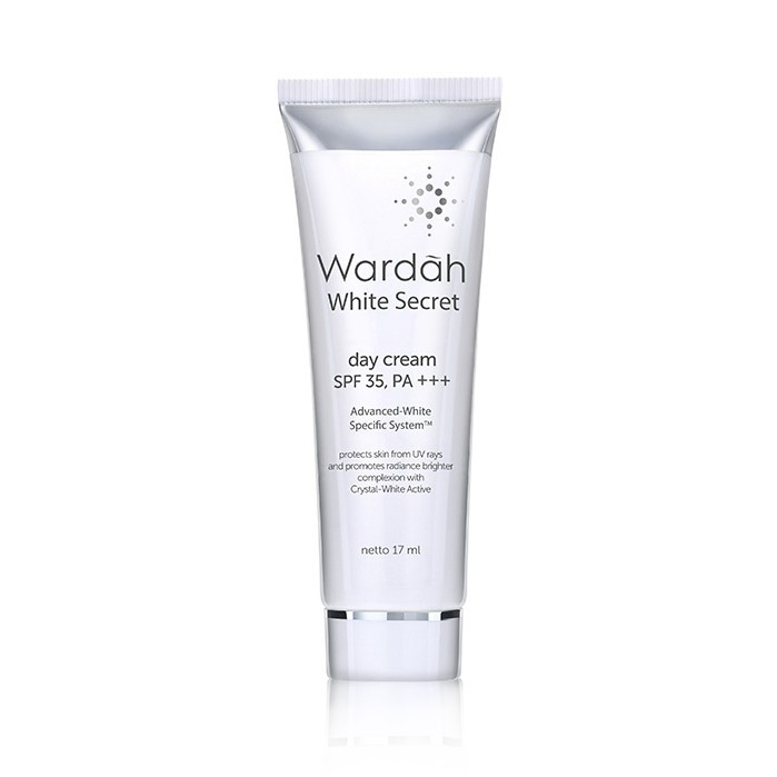 WARDAH White Secret Day Cream TUBE PUTIH 17ml / Night Cream TUBE PUTIH 17ml