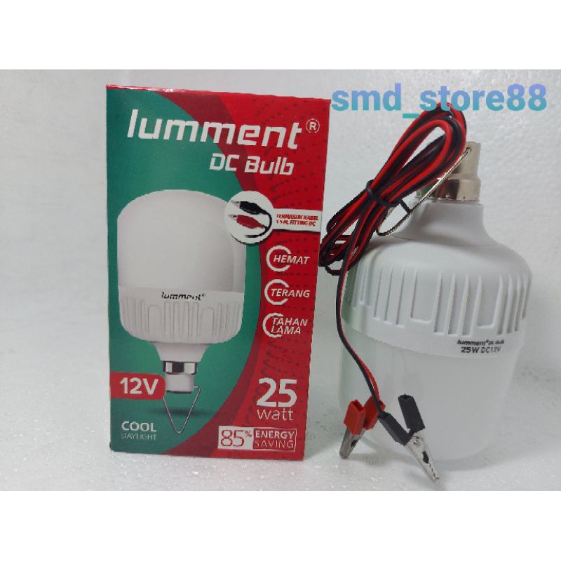 lampu dc led aki lumment 25watt 12volt
