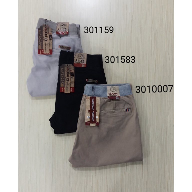 Rolun Celana Chinos Panjang Cowok /centraltrenggalek