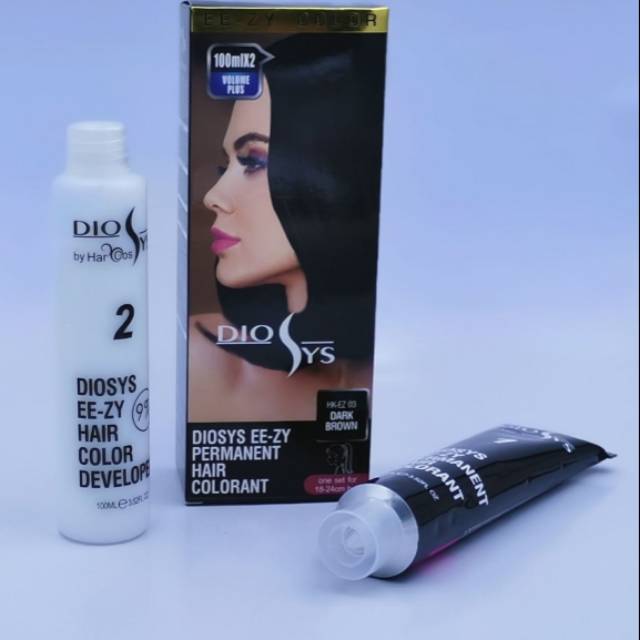 Cat rambut hair color Diosys 100ml col. Dark Brown