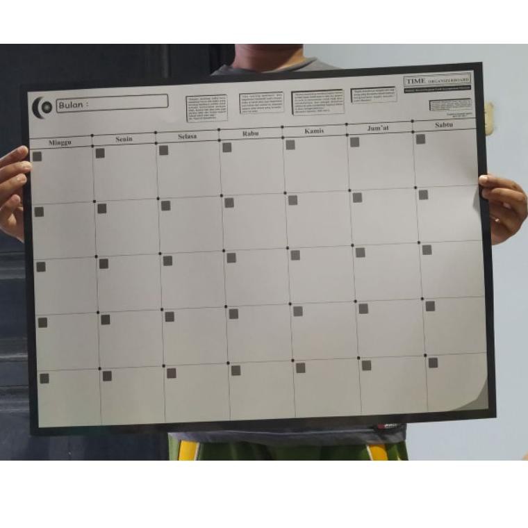 

[KODE Q8276] Whiteboard lembaran karton gulung Organizer Board gulung schedule board white board gul