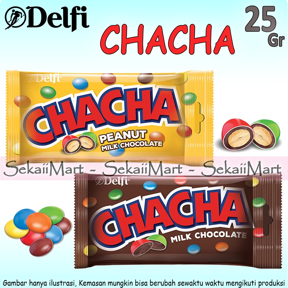 

CHACHA Milk / Peanut Chocolate 25g - CHA CHA Cokelat Susu / Kacang Kemasan Kecil