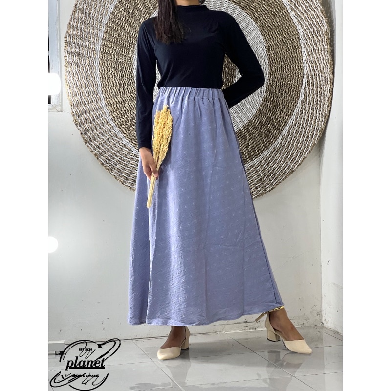 ROK MAYUNG CRINCLE CRINKLE AIRFLOW PREMIUM ROK CRINGCLE URAGIRI BASIC SKIRT PATTERN ROK POLOS PANJANG WANITA