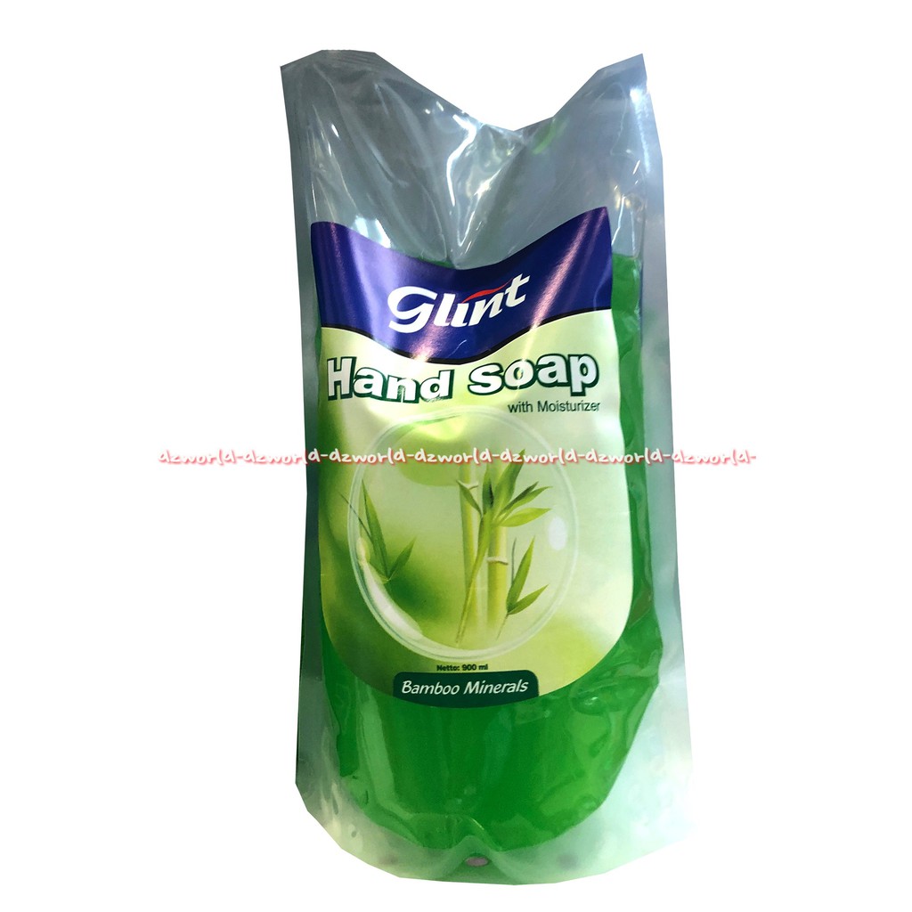 Glint Hand Soap Bamboo Minerals 900ml Sabun Cuci Tangan Refill Glin Isi Ulang