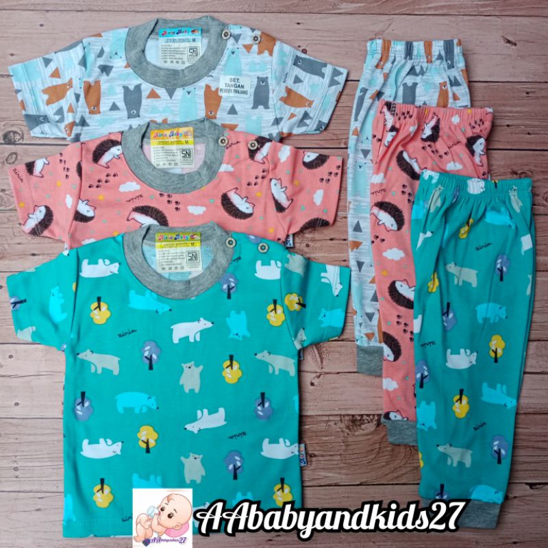 PRODUK TERBARU!!!AIRIN SETELAN CPR BAJU PENDEK KACING BAHU CELANA PANJANG UK S M L XL SNI HIGHT QUALITY MOTIF RANDOM