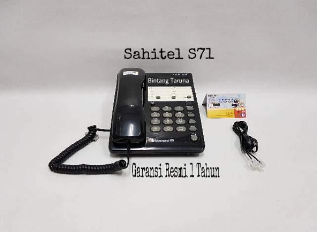 Telepon Kabel Sahitel S71 Telepon Sahitel S-71 (Hitam)