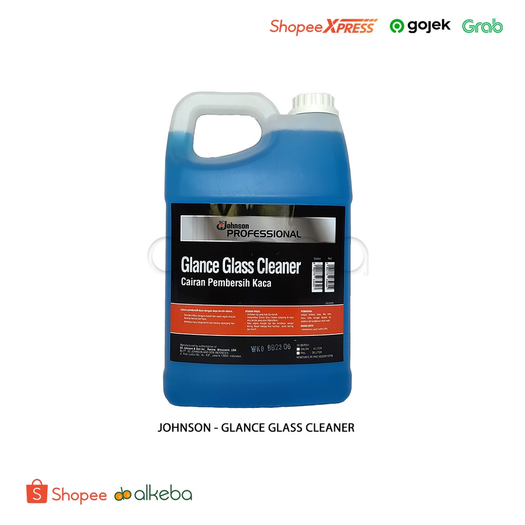 Johnson Glance Glass Cleaner Pembersih Kaca Kemasan Galon 4 liter