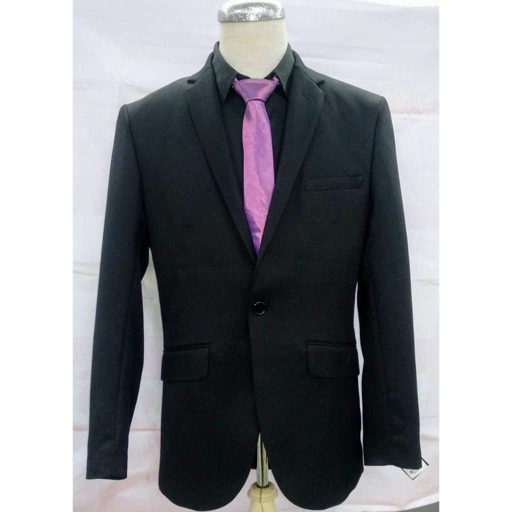 Schoeller Jas Formal Pria Hitam