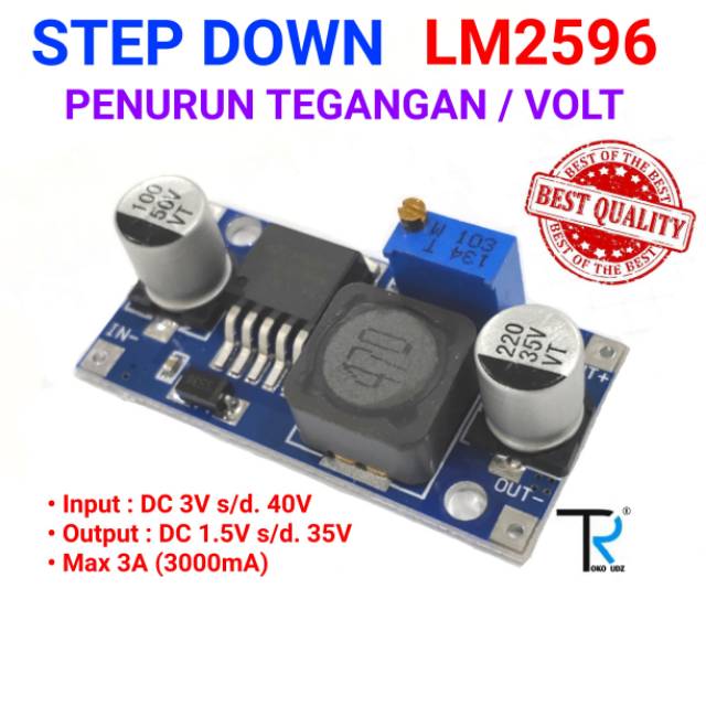 LM2596 Step Down DC to DC 3A Modul Penurun Tegangan Volt Voltase