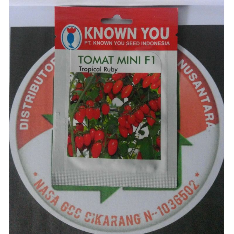 Benih Biji Tomat Mini F1 Tropical Ruby Known You