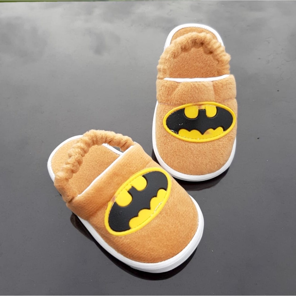 VINANDOZ STA02 Sepatu Sandal Anak Laki-laki Umur 1 2 3 tahun - Sandal Tali Anak Motif Batman - Anti slip