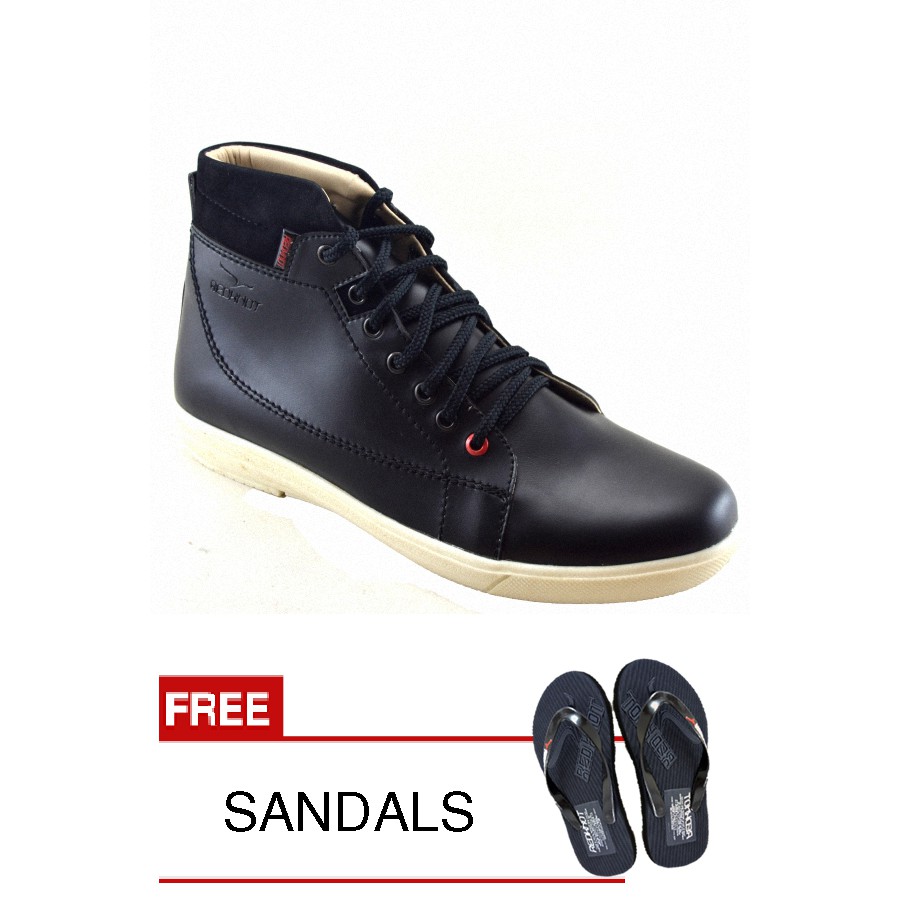 

Redknot - Sneakers Monsta Hitam + Bonus Sandal Senilai Rp.25.000,00