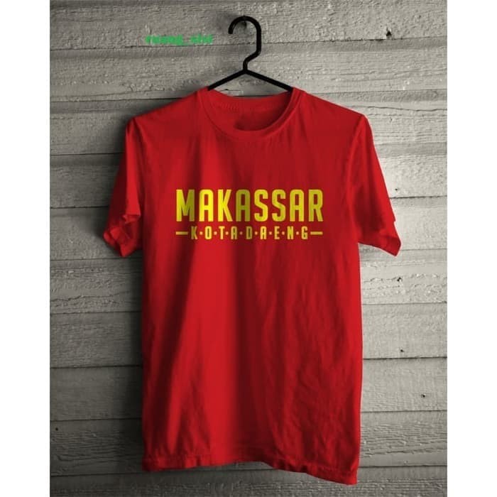 PAKAIAN PRIA, Kaos Baju Obral Combed 30S Distro PSM MAKASSAR KOTA DAENG polos custom