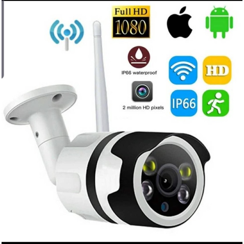 CCTV WIFI OUTDOOR IP CAM KAMERA PENGINTAI KAMERA ANTI MALING WIFI 1080p 5MP KAMERA ANTI AIR KAMERA W