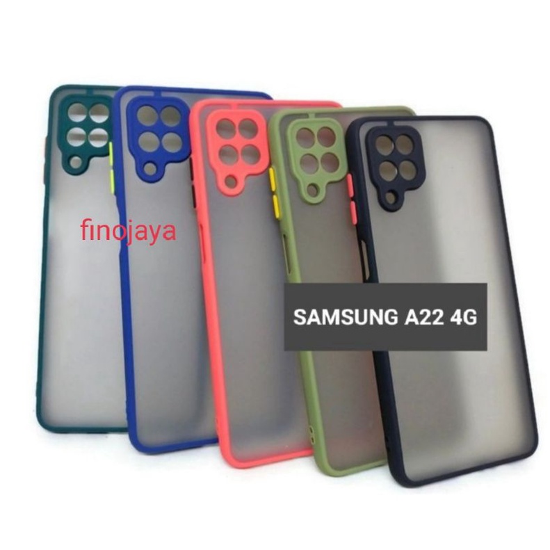 Case Aero My choice Samsung A22 4g Silikon Casing  Dove Pelindung Camera