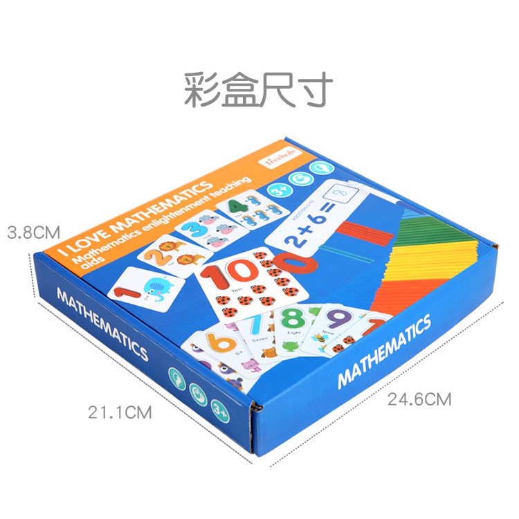 TweedyToys - I Love Mathematics - Mainan Montessori Edukasi Berhitung Kayu