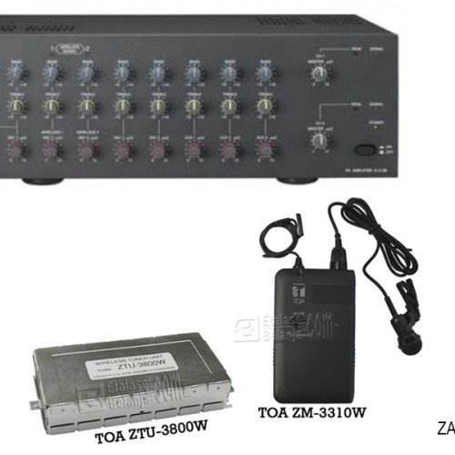 AMPLIFIER TOA ZA-2128 MW + MIC CLIP-ON WIRELESS TOA ZM-3310W