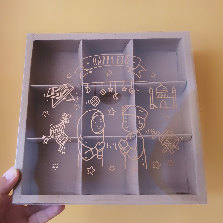

Dus MIka Idul fitri eggtart sekat 9 hampers idul fitri box lebaran parcel kue kering packaging sekat lebaran kardus eid fitri